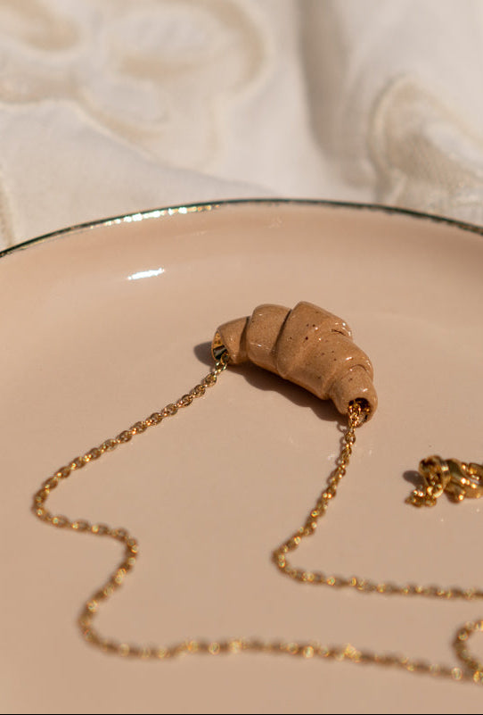 Croissant ketting naturel B-KEUS
