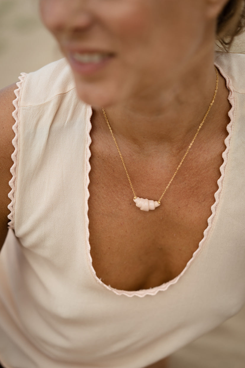 Croissant ketting nude SALE