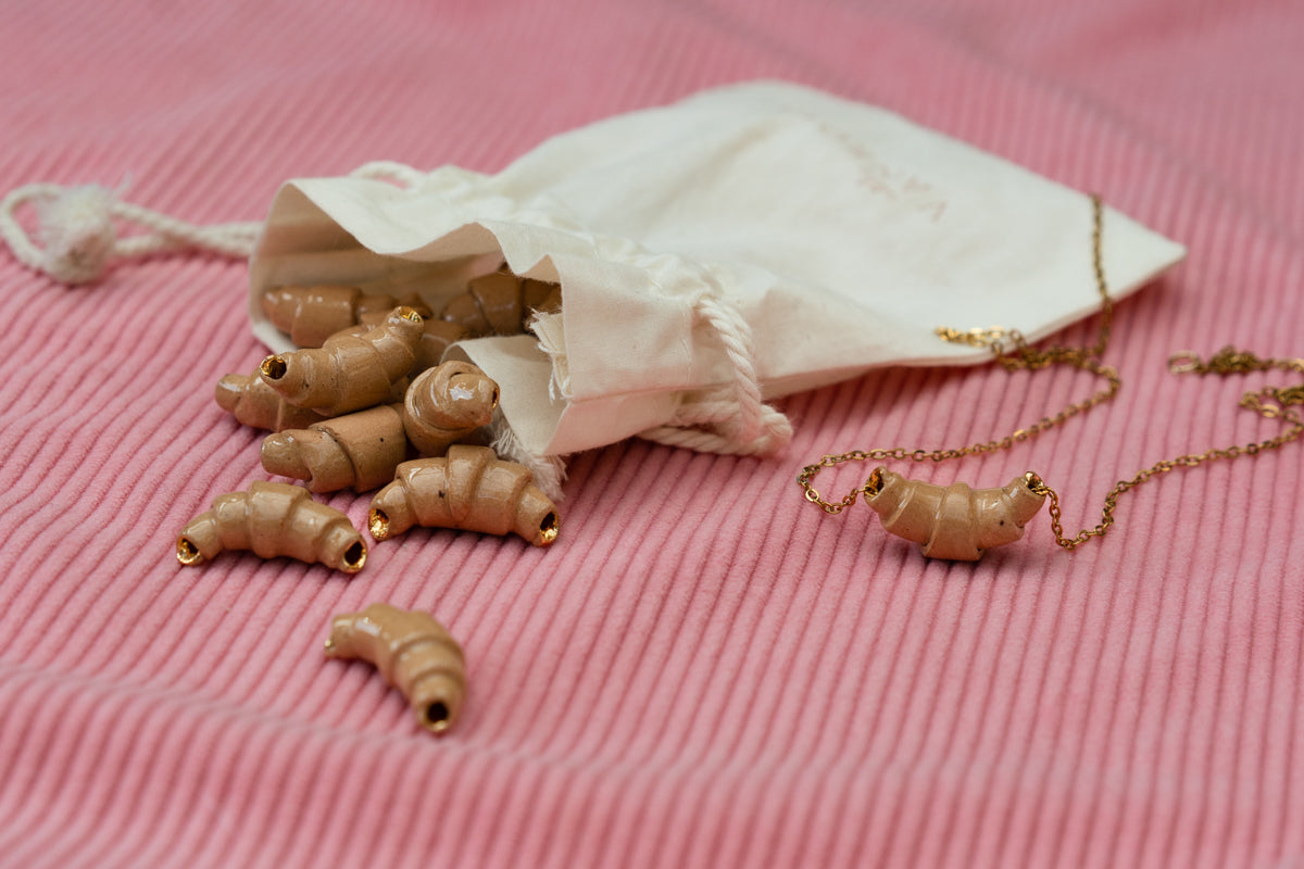 Croissant ketting naturel B-KEUS